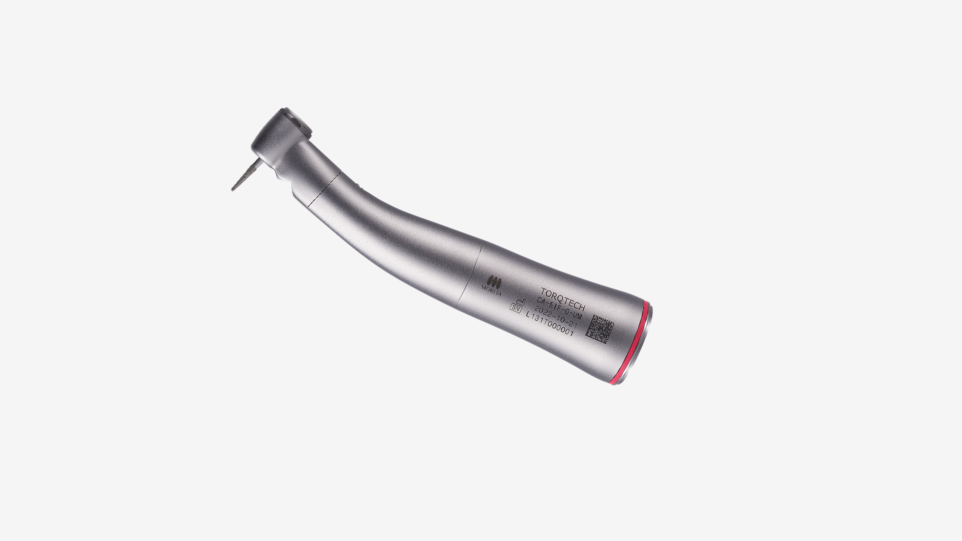 Contre-angle TorqTech CA-5IF-O-UM rouge (1:5) avec éclairage