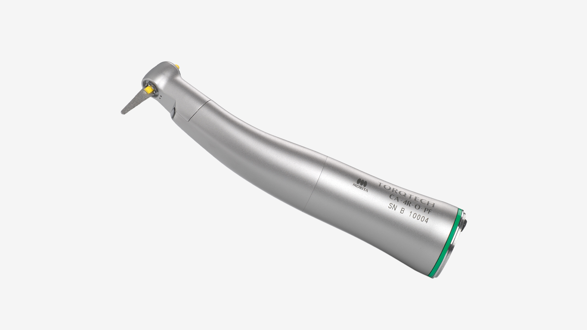 Torq Tech CA-4R-O-PF Pièce à main 4:1 verte avec lumière